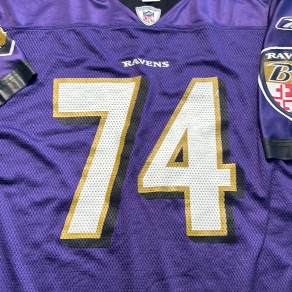 Vintage Reebok NFL On Field Michael OHER #74 Ravens Football Jersey. - Picture 3 of 8